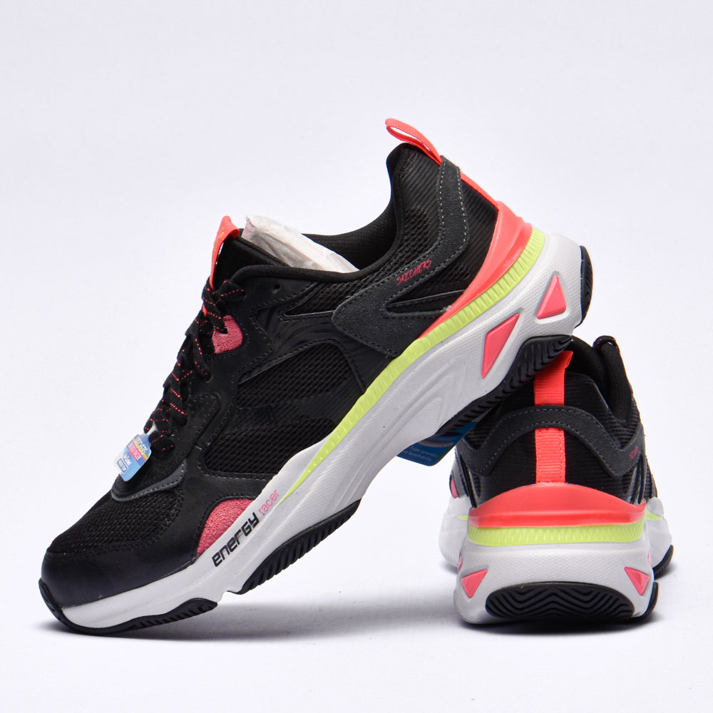 SKECHERS ENERGY RACER-EMBRACE HER BLACK/CORAL - 149370/BKCL - Image 6