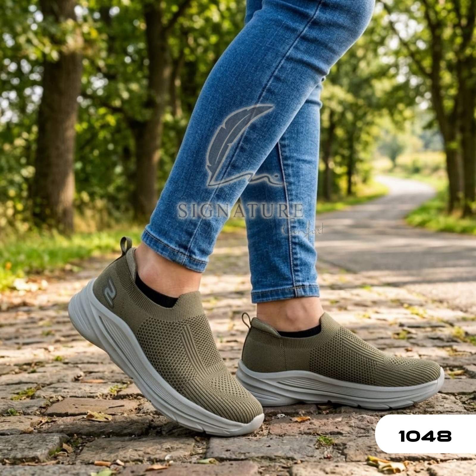 Basket femme 1048 khaki