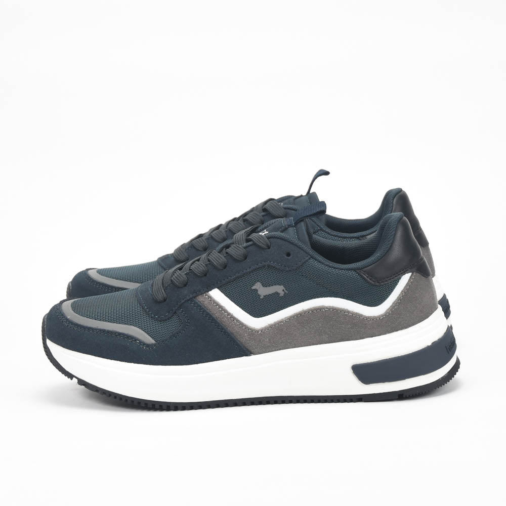 Harmont And Blaine Suede And Fabric Sneakers. EFM252.050.A60.A6