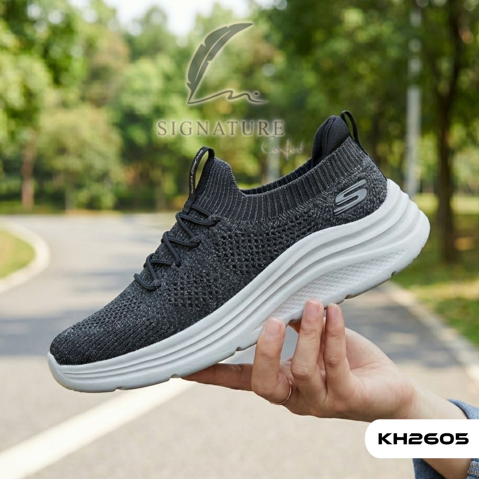 Basket femme KH2605 gris noire