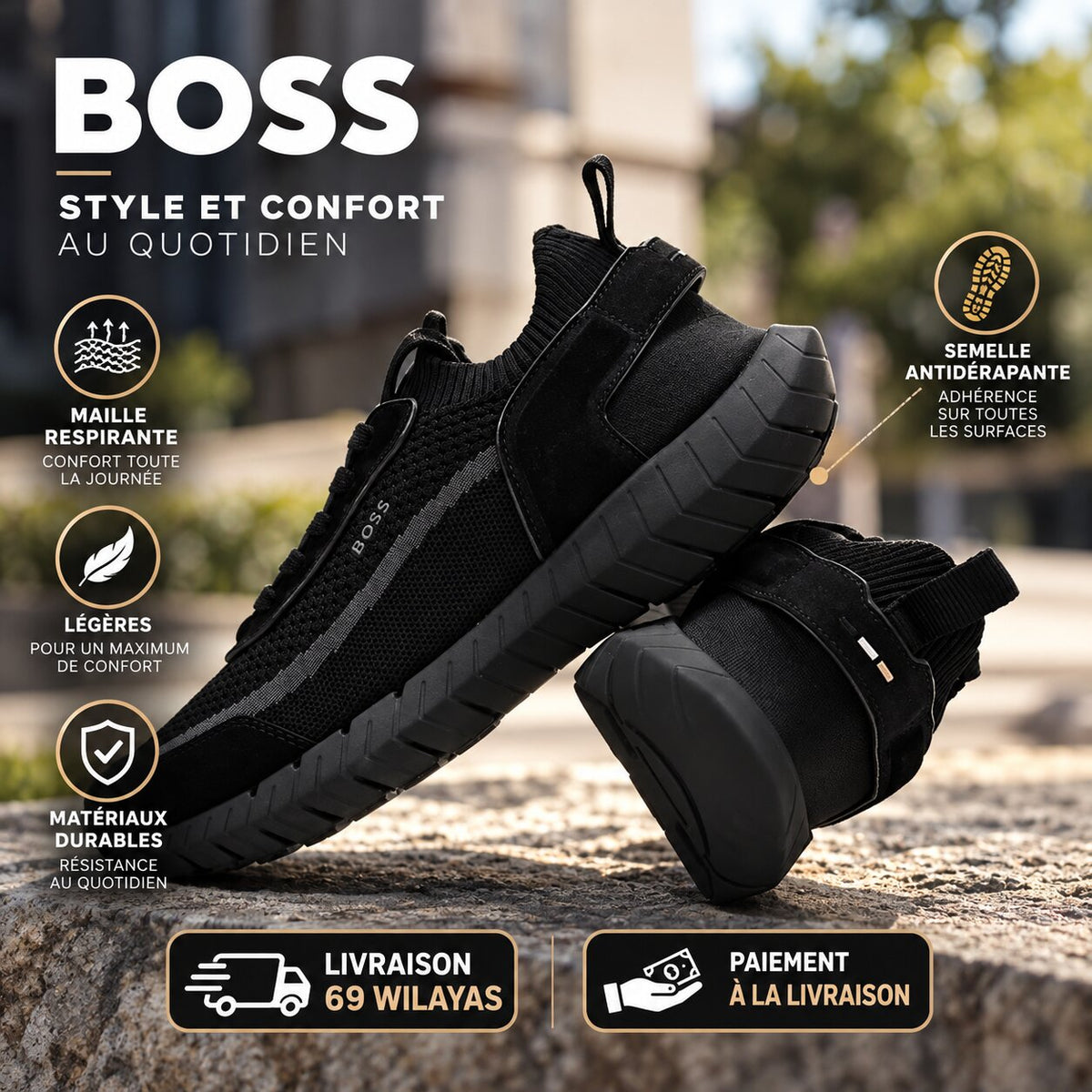 BOSS baskets homme BOSS-MOTION - 50568943-005 - Image 1