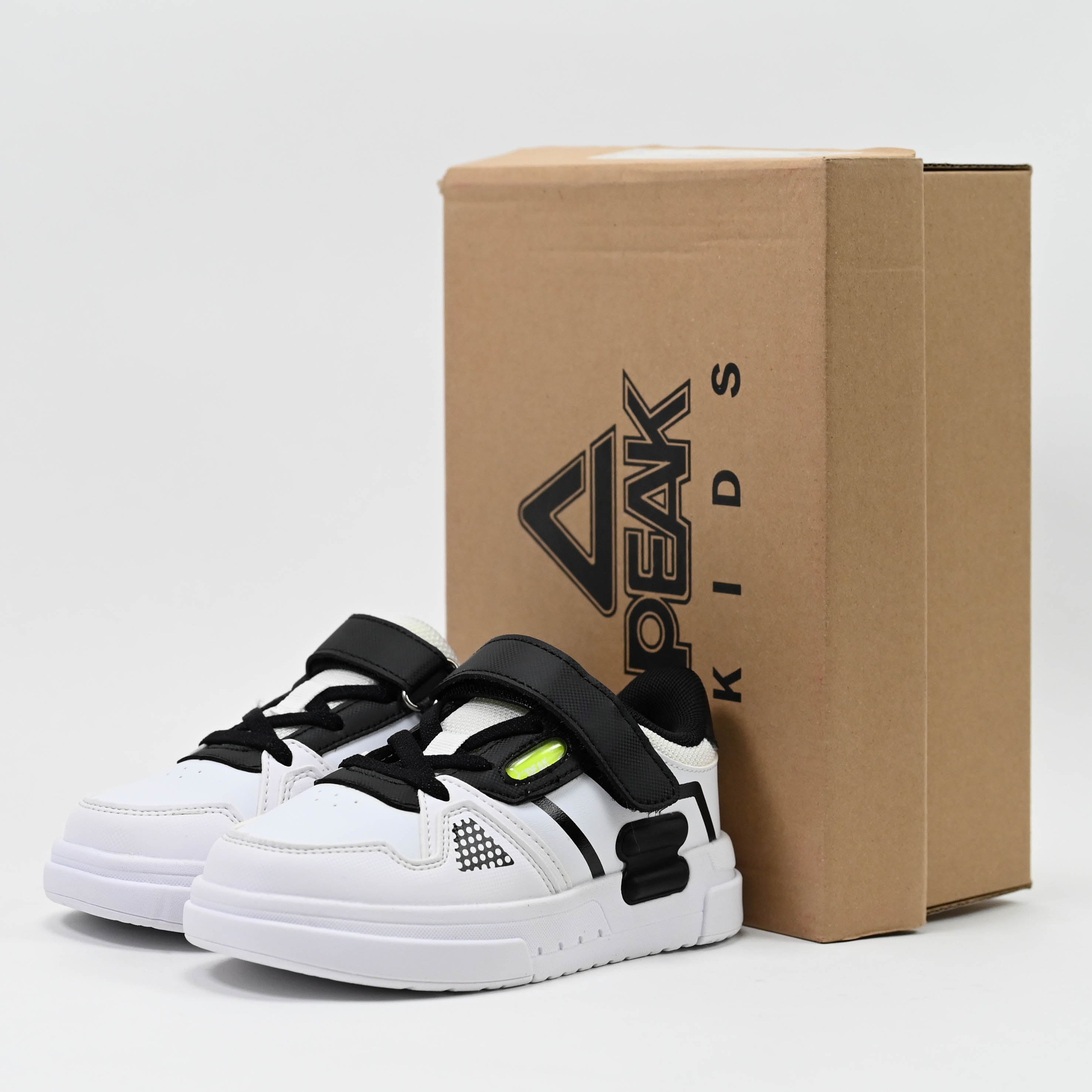 Peak Kid\'s Culture Shoes White Black - EK41850B-1020 - Image 2