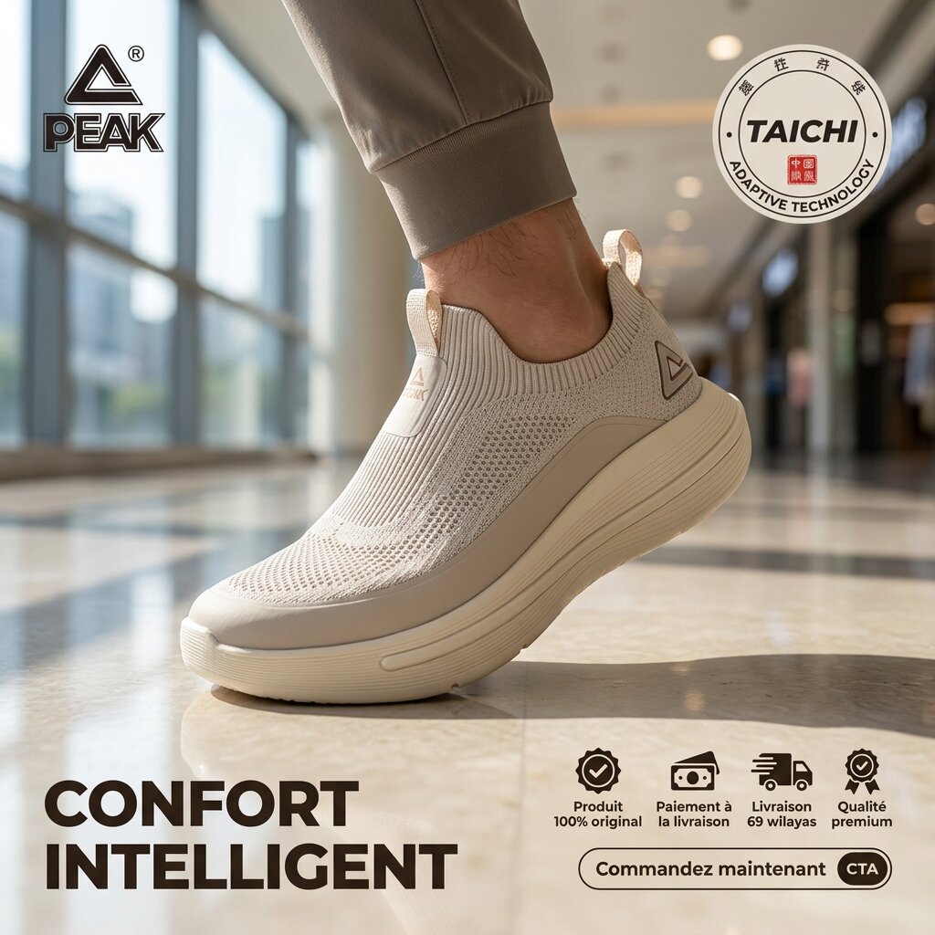 PEAK TaiChi Walking Shoes - E39251H-E170 - Image 1