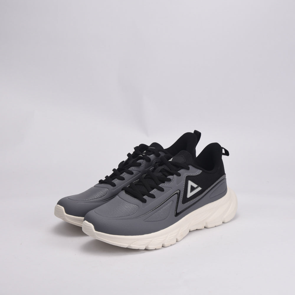 PEAK Cushion Running Shoes, Black/White - E234017H - Image 4