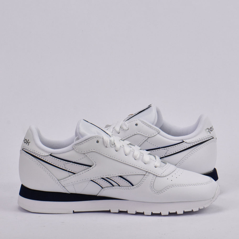 REEBOK CLASSIC LEATHER WHITE/WHITE/NAVY - 100201123 - Image 7