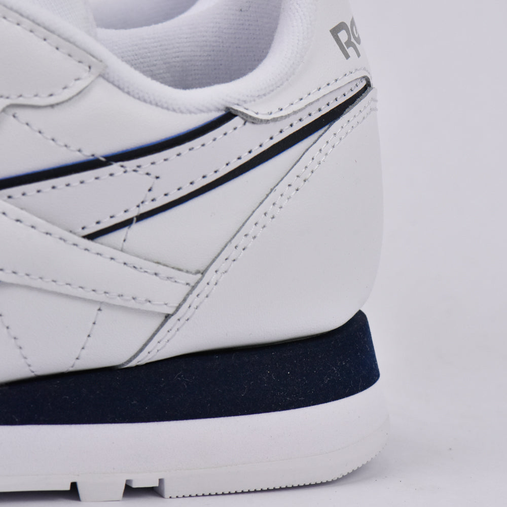 REEBOK CLASSIC LEATHER WHITE/WHITE/NAVY - 100201123 - Image 6