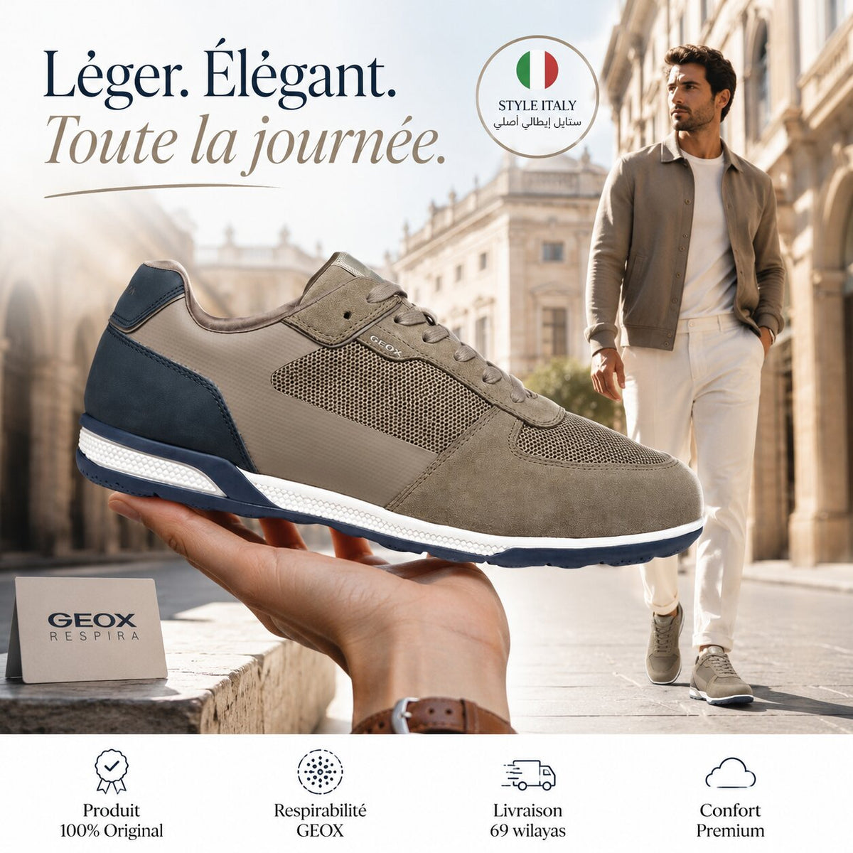 Geox Spherica Homme Sneakers - U65LGA01422-C1B4P - Image 1