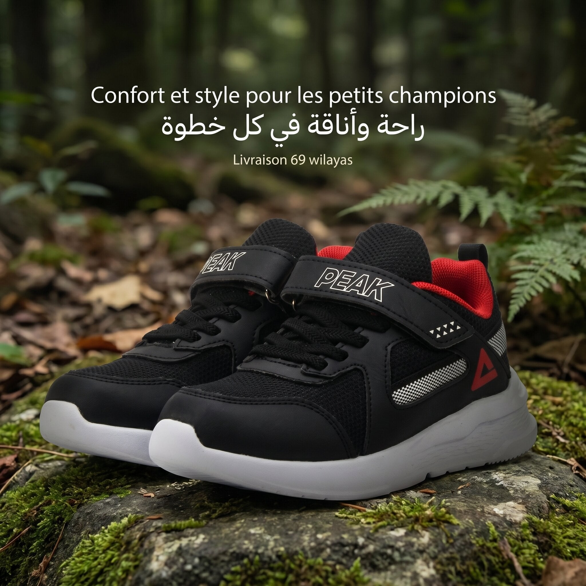 Peak Kids Casual Shoes Black - EK59780H-0020 - Image 10