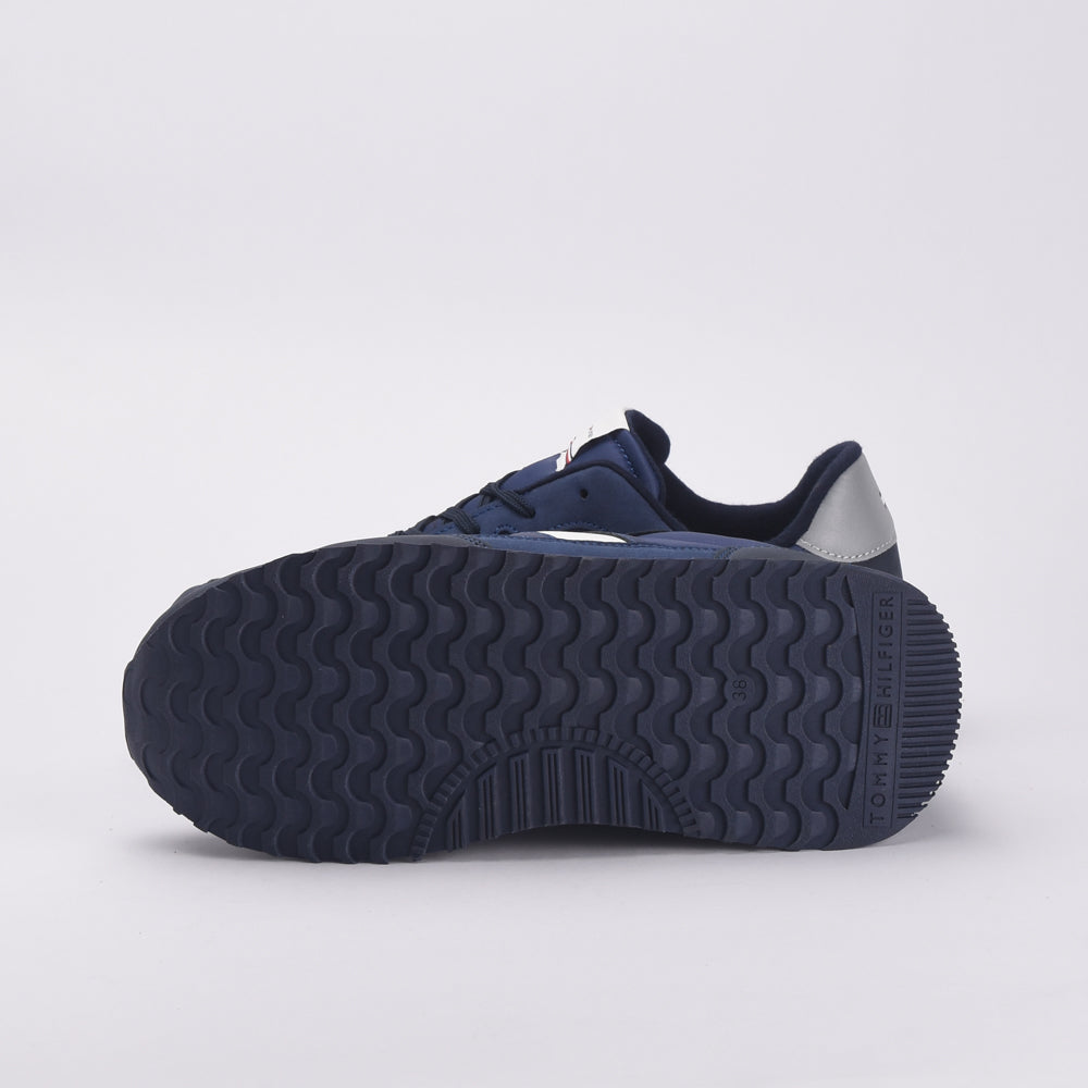 TOMMY HILFIGER FLAG LOW CUT LACE-UP 800-BLUE - T3X9-33130-0316800 - Image 3
