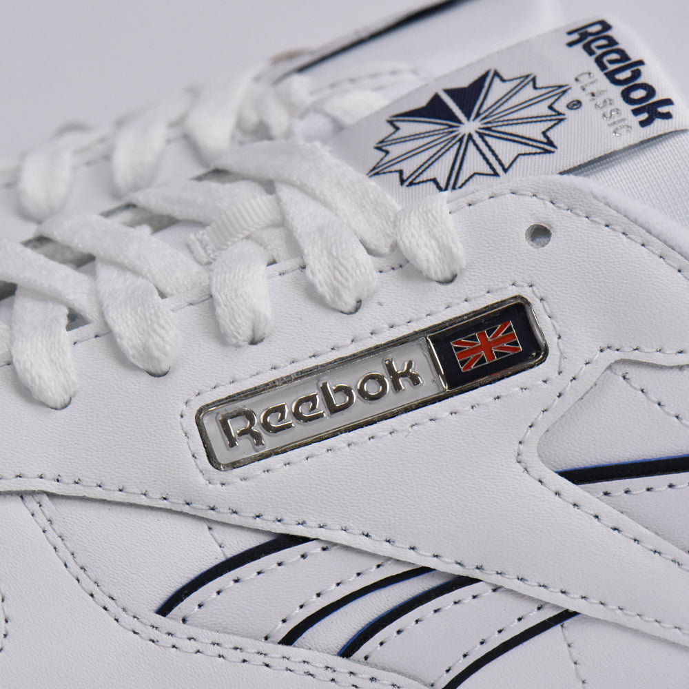 REEBOK CLASSIC LEATHER WHITE/WHITE/NAVY - 100201123 - Image 5