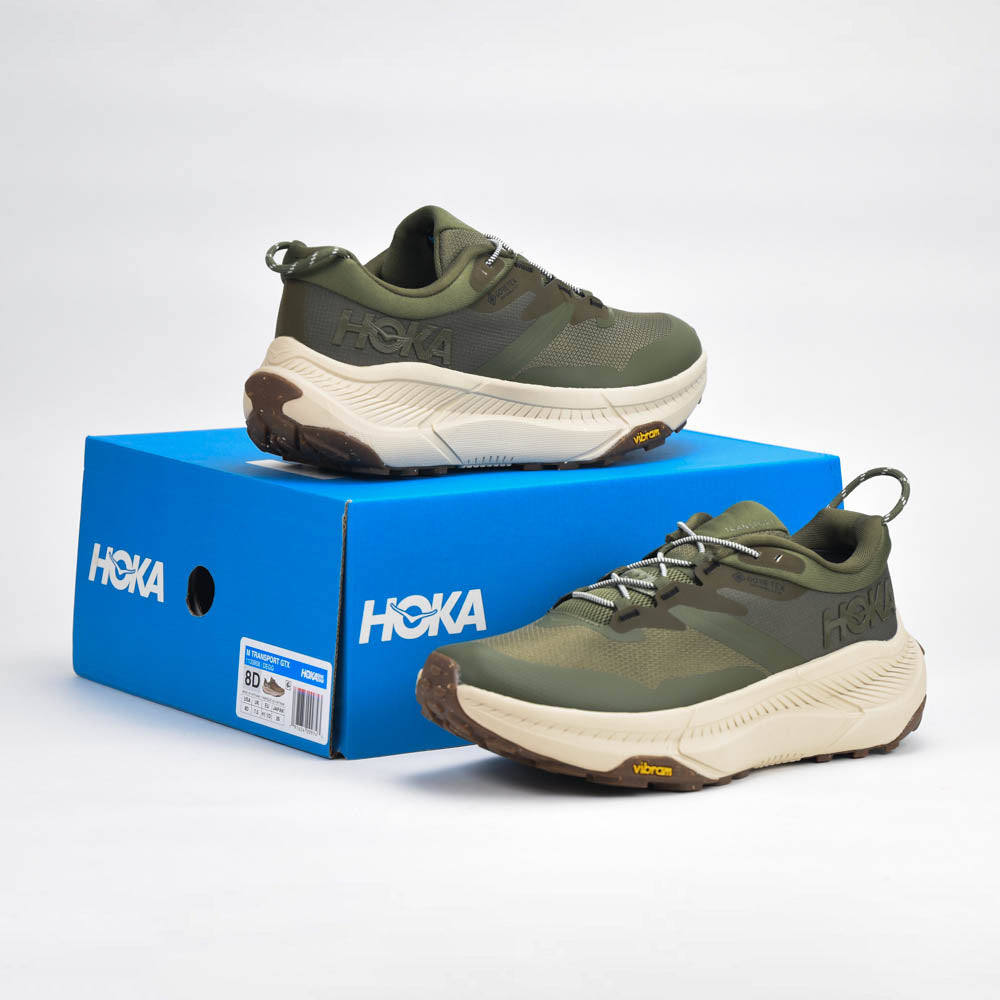 HOKA Transport GORE-TEX Slate Oat Milk Sneakers - 1133957-STTM - Image 11