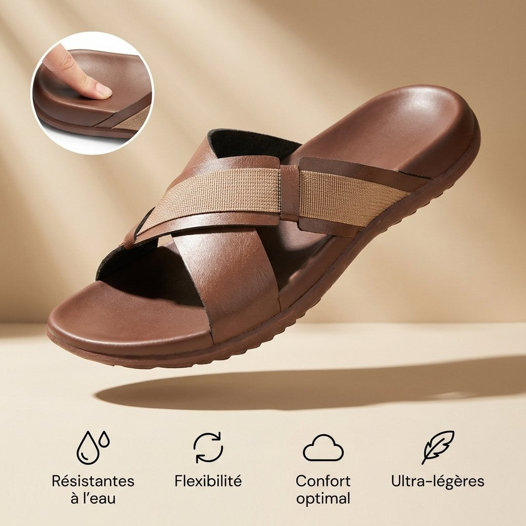 PUCA ROYAL SLIDER 02 BROWN. 11241