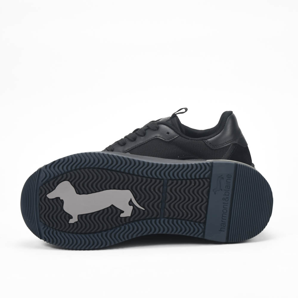 Harmont And Blaine Suede And Fabric Sneakers. EFM252.050.A40.A4