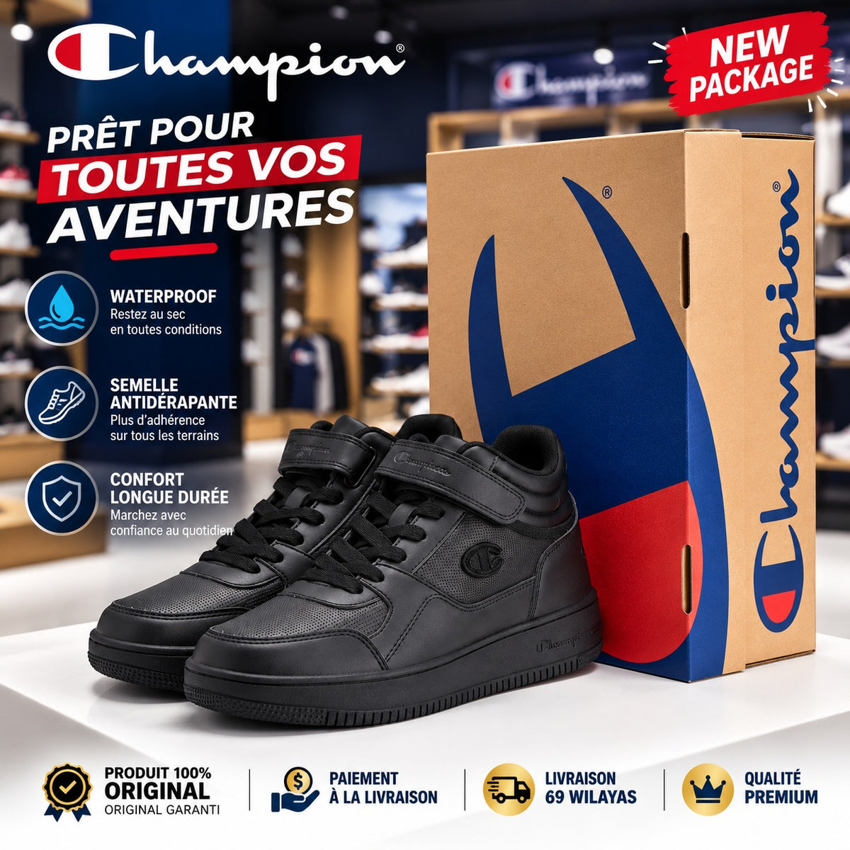 CHAMPION Rebound Vintage Sneakers - S21904-KK006 - Image 1