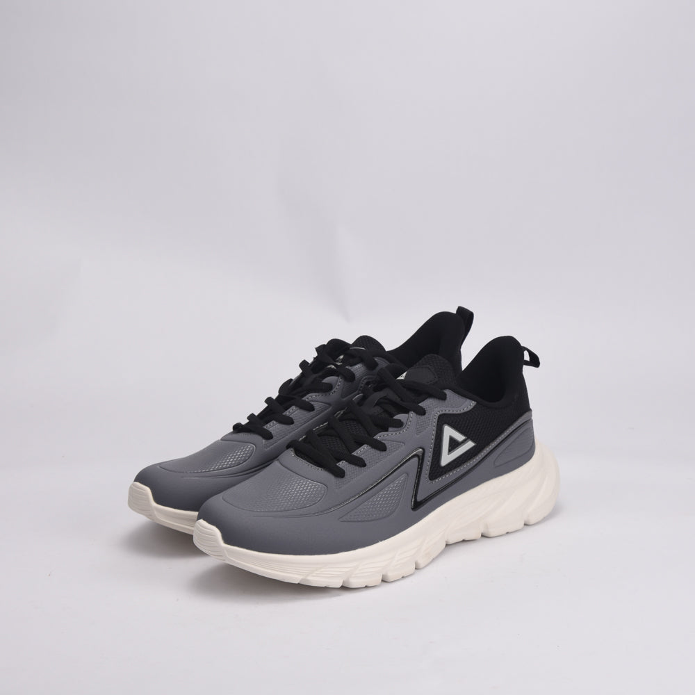 PEAK Cushion Running Shoes, Black/White - E234017H - Image 5