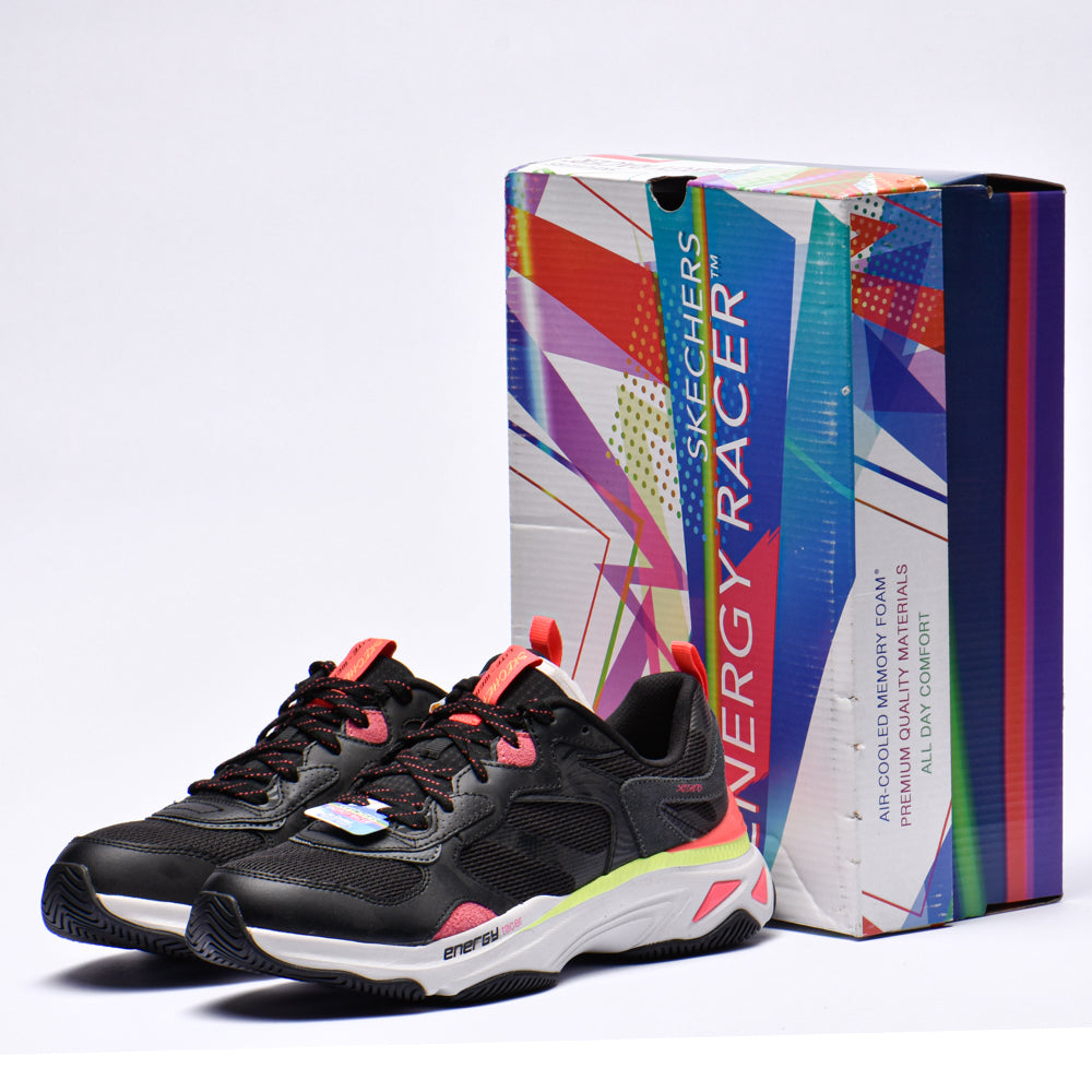SKECHERS ENERGY RACER-EMBRACE HER BLACK/CORAL - 149370/BKCL - Image 1