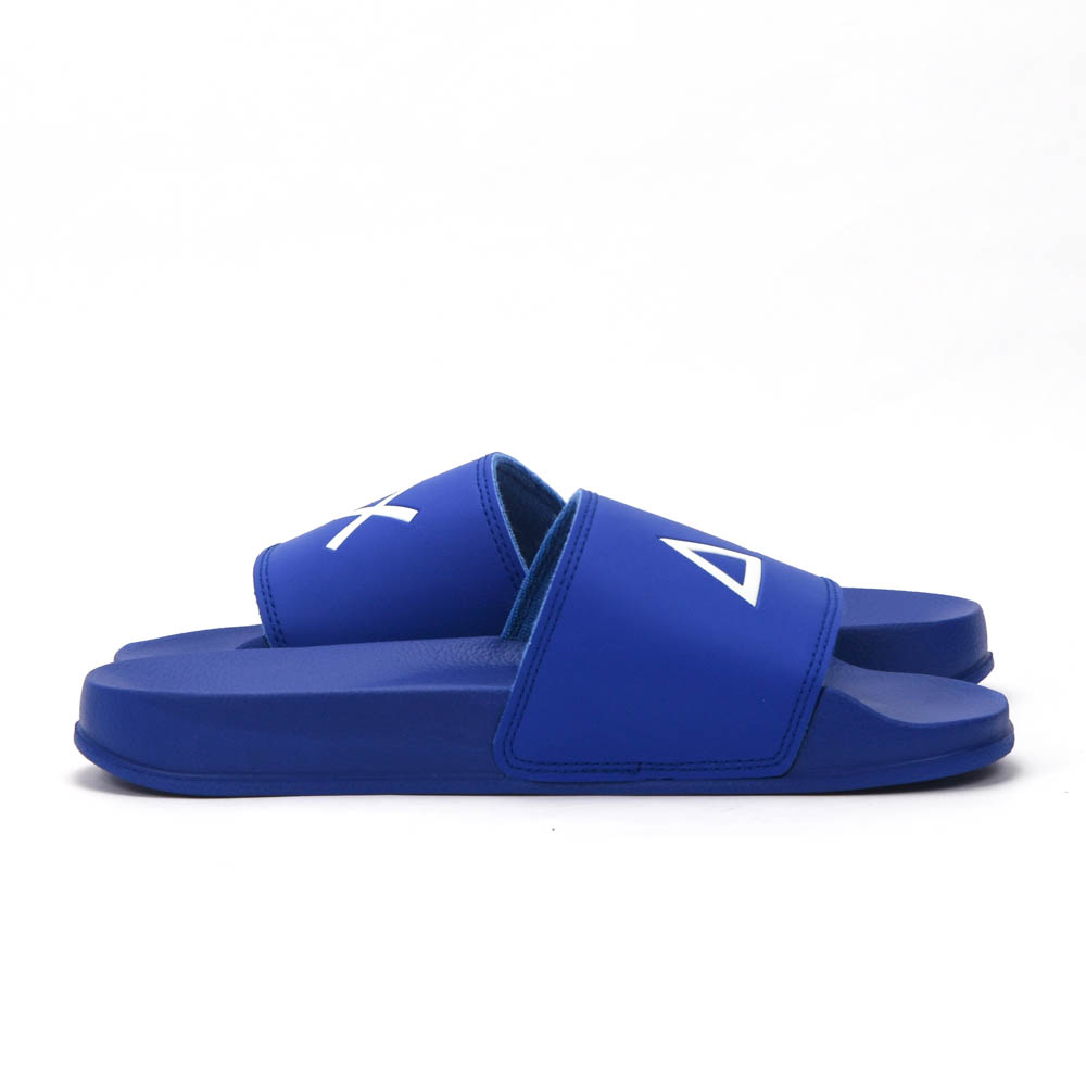 SUN68 Logo Blue Slippers X36110-58