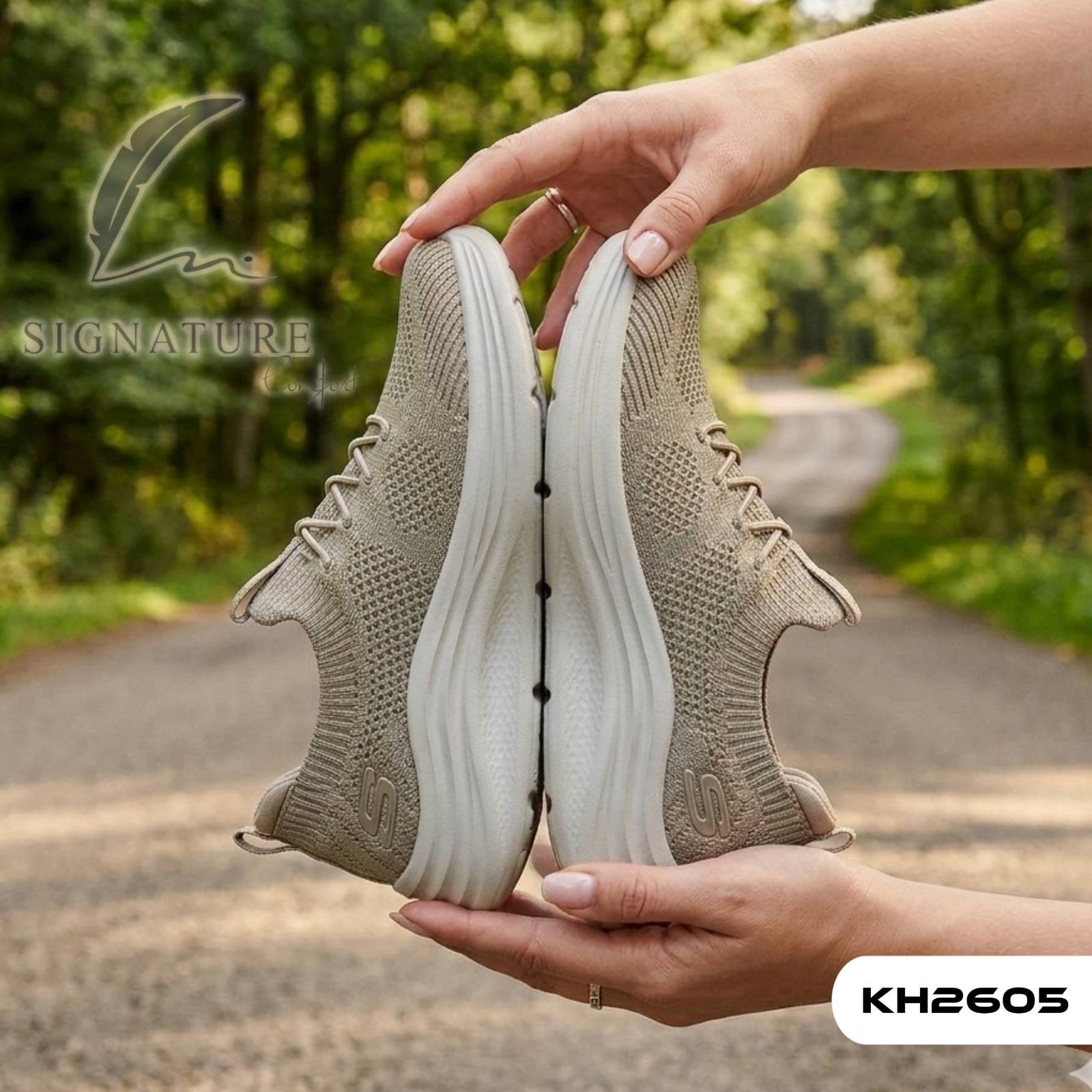 Basket femme KH2605 beige khaki