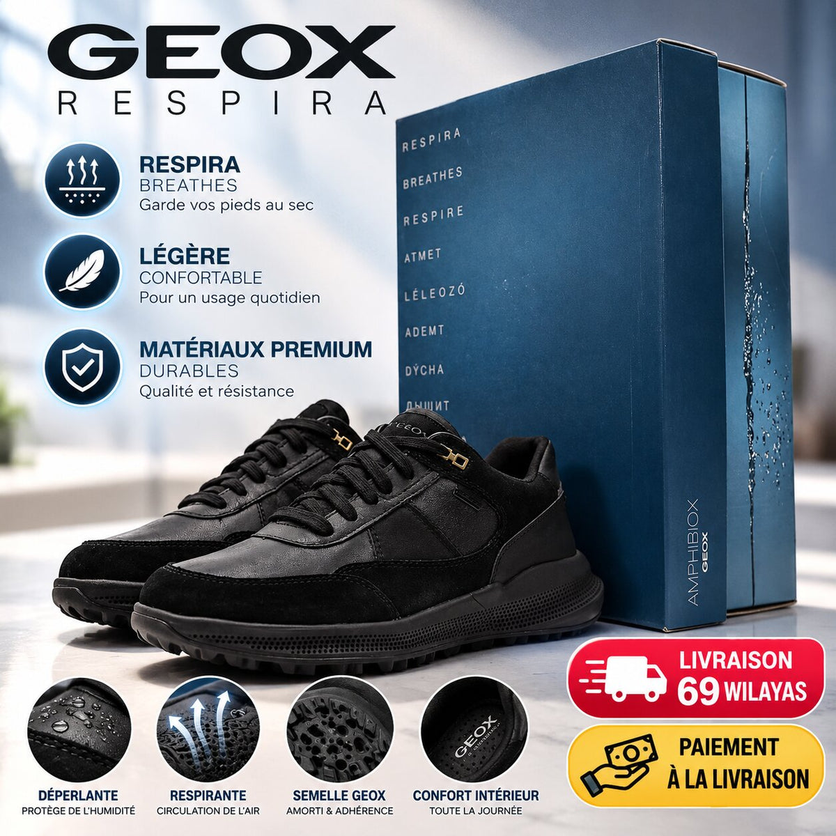 GEOX - FOOTWEAR - U36E0A02285-C9999 - Image 1