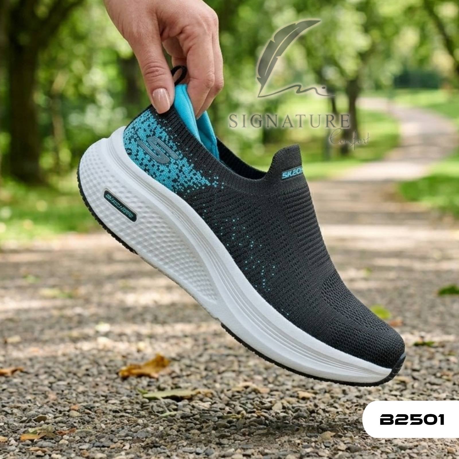 Basket femme B2501 bleu