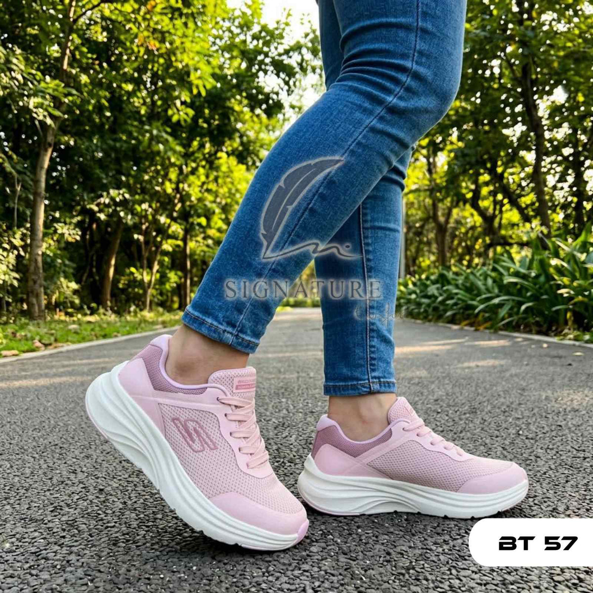 Basket femme bt57 rose