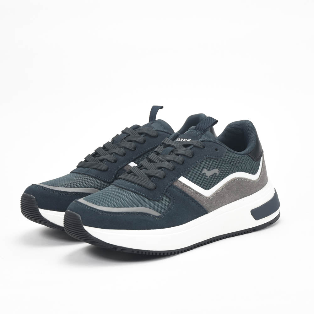 Harmont And Blaine Suede And Fabric Sneakers. EFM252.050.A60.A6