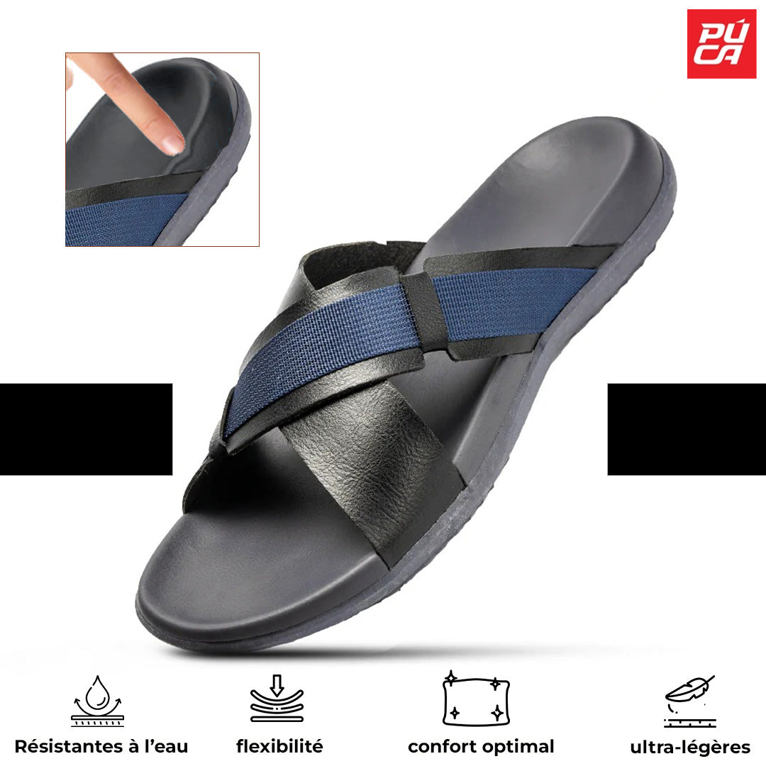 PUCA ROYAL SLIDER 02 BLACK BLUE. 11242