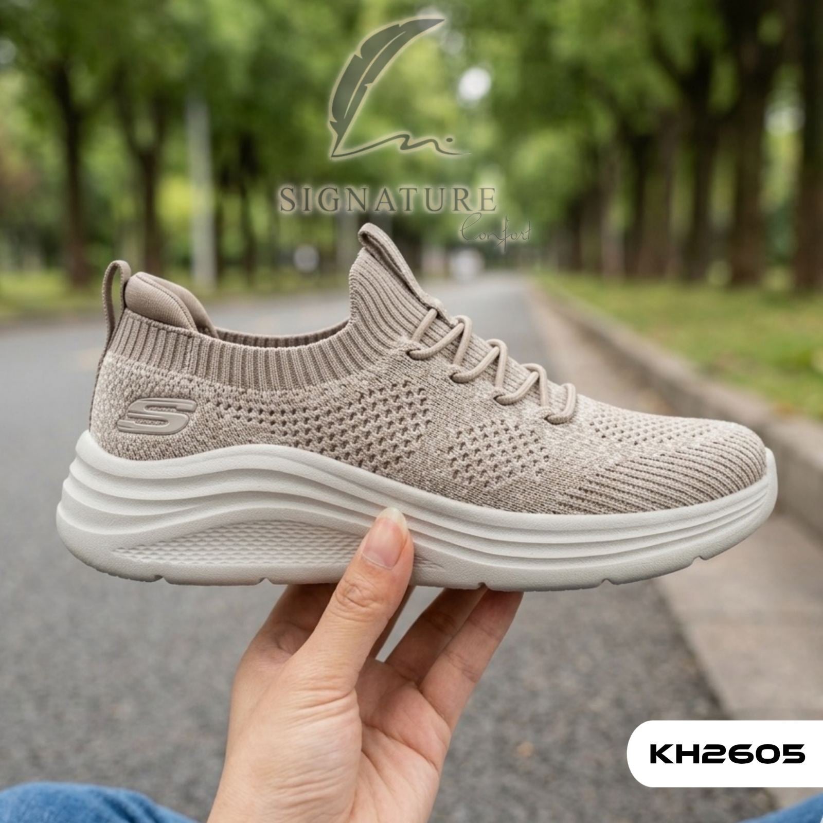 Basket femme KH2605 beige