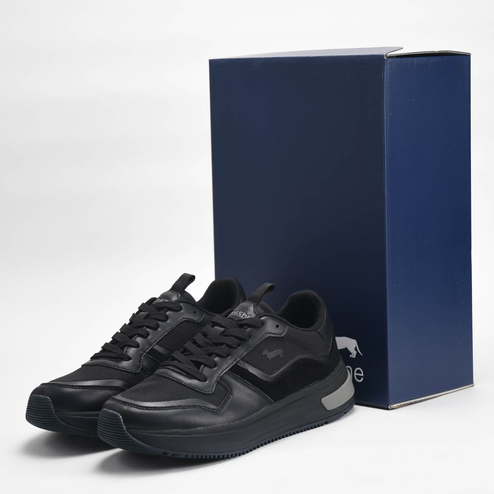Harmont And Blaine Suede And Fabric Sneakers. EFM252.050.A40.A4
