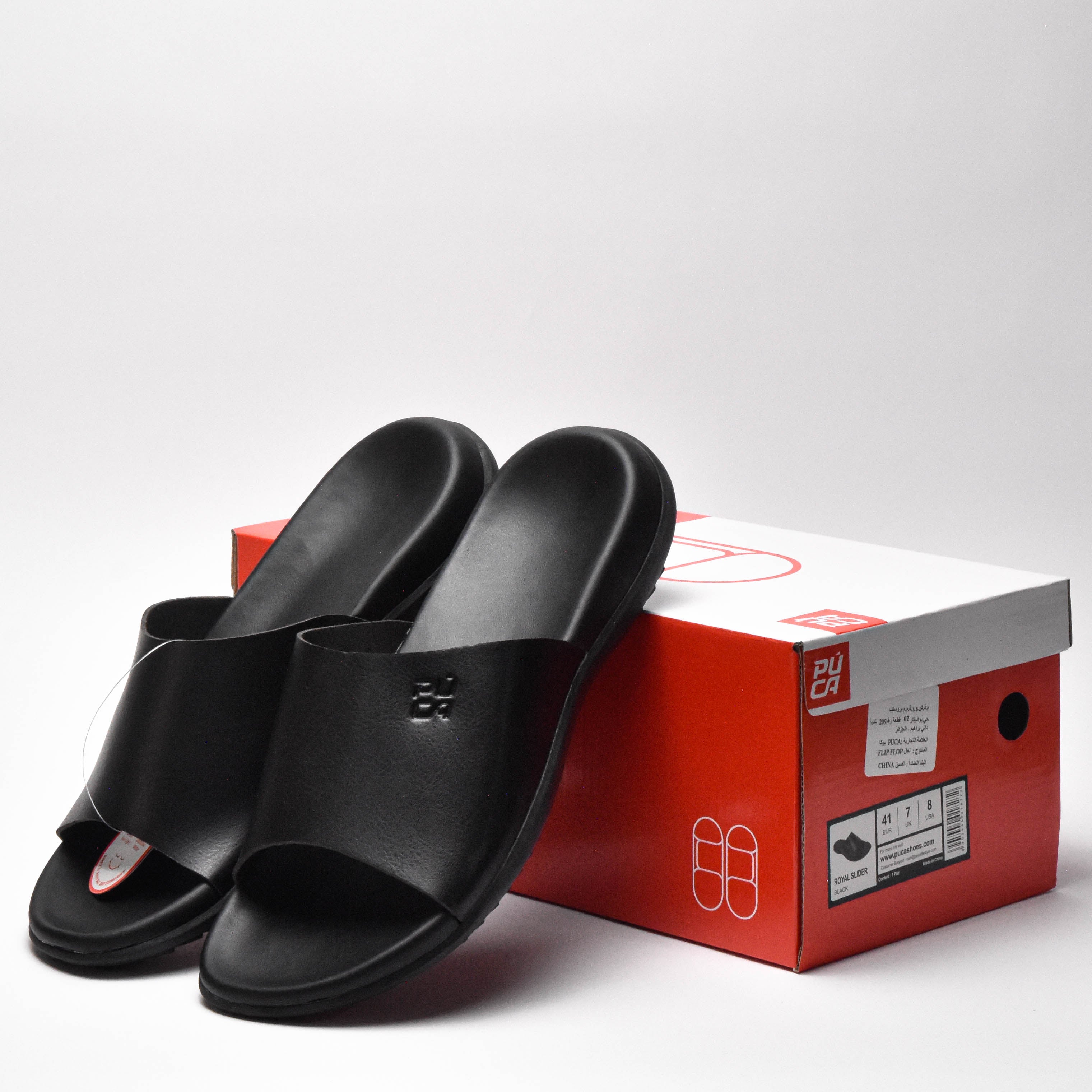 PUCA MEN SPORT SLIPPERS CRATER BLACK. 10933