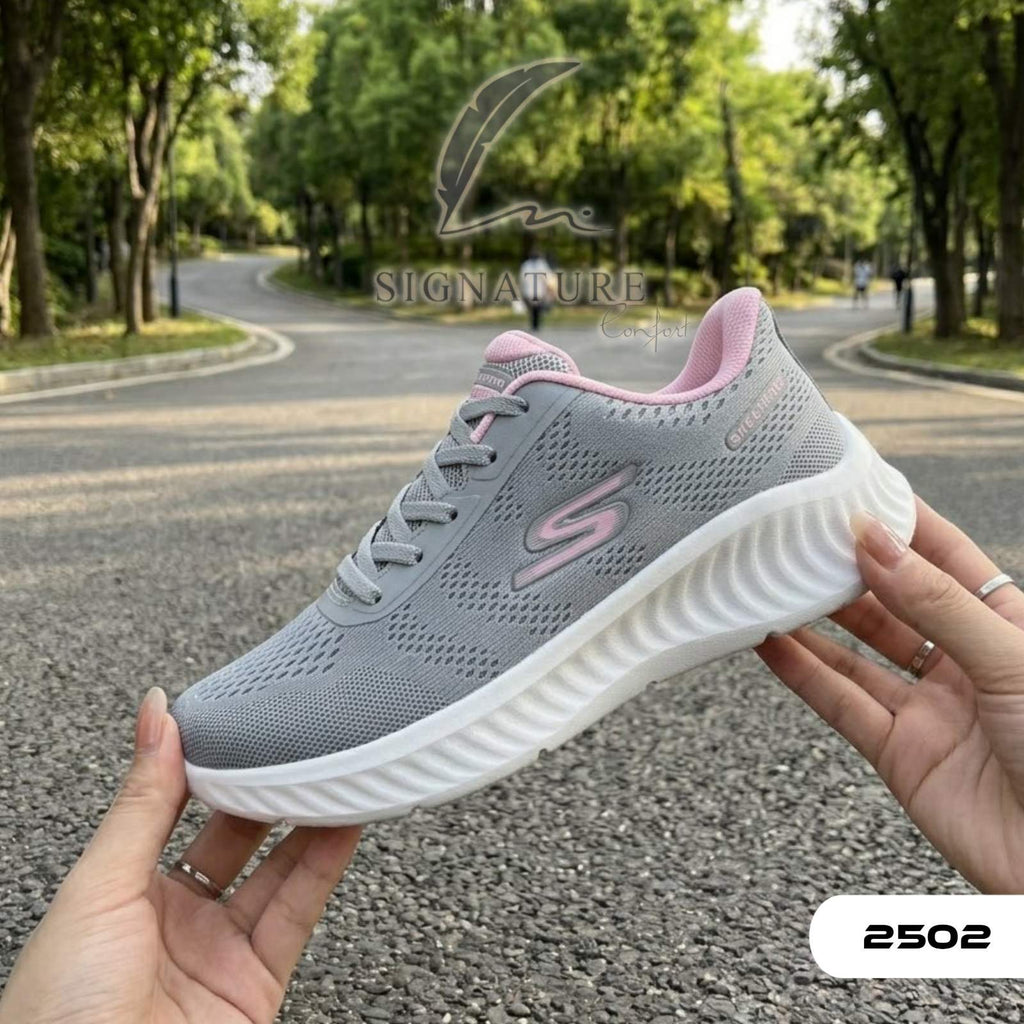 Basket femme 2502 gris rose