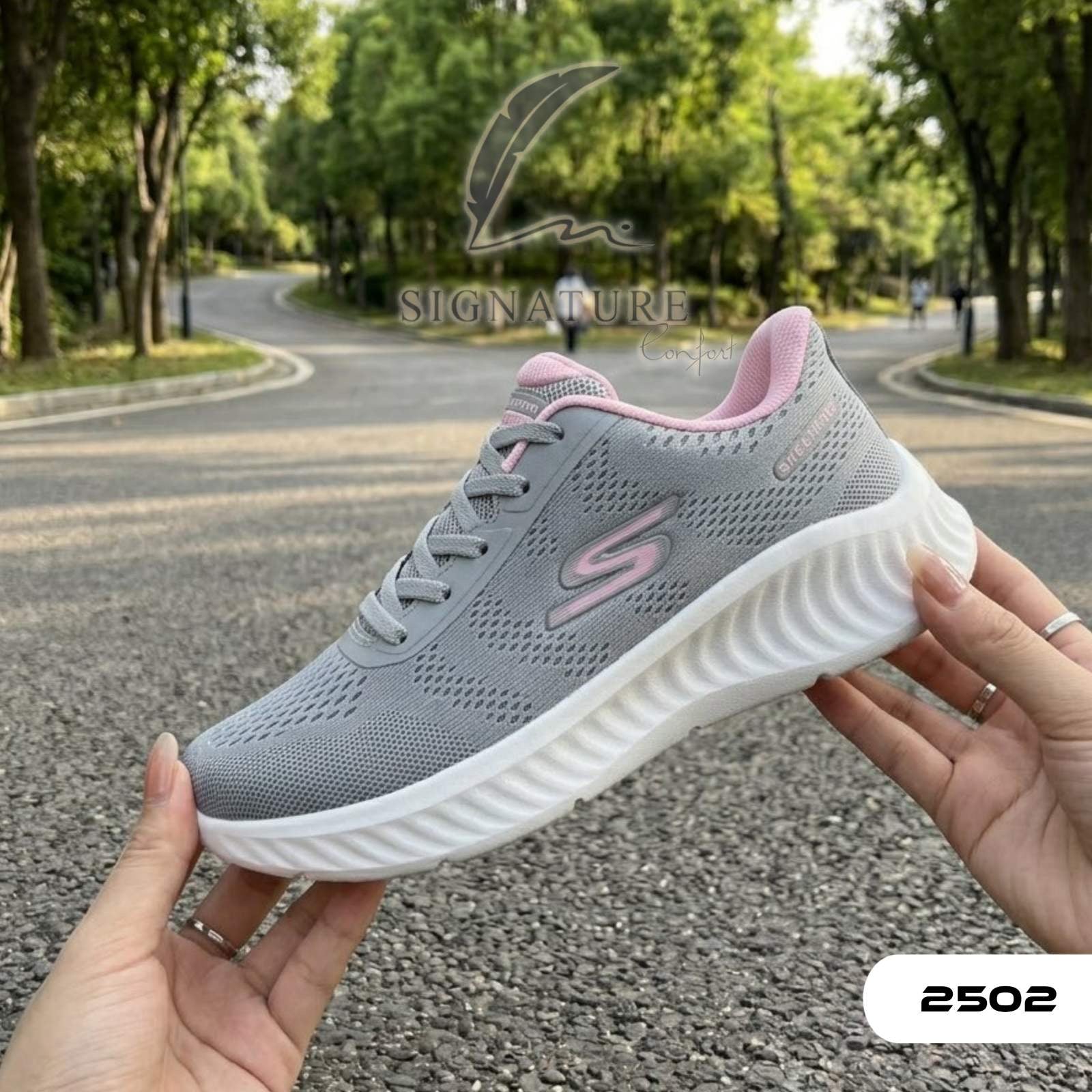 Basket femme 2502 gris rose