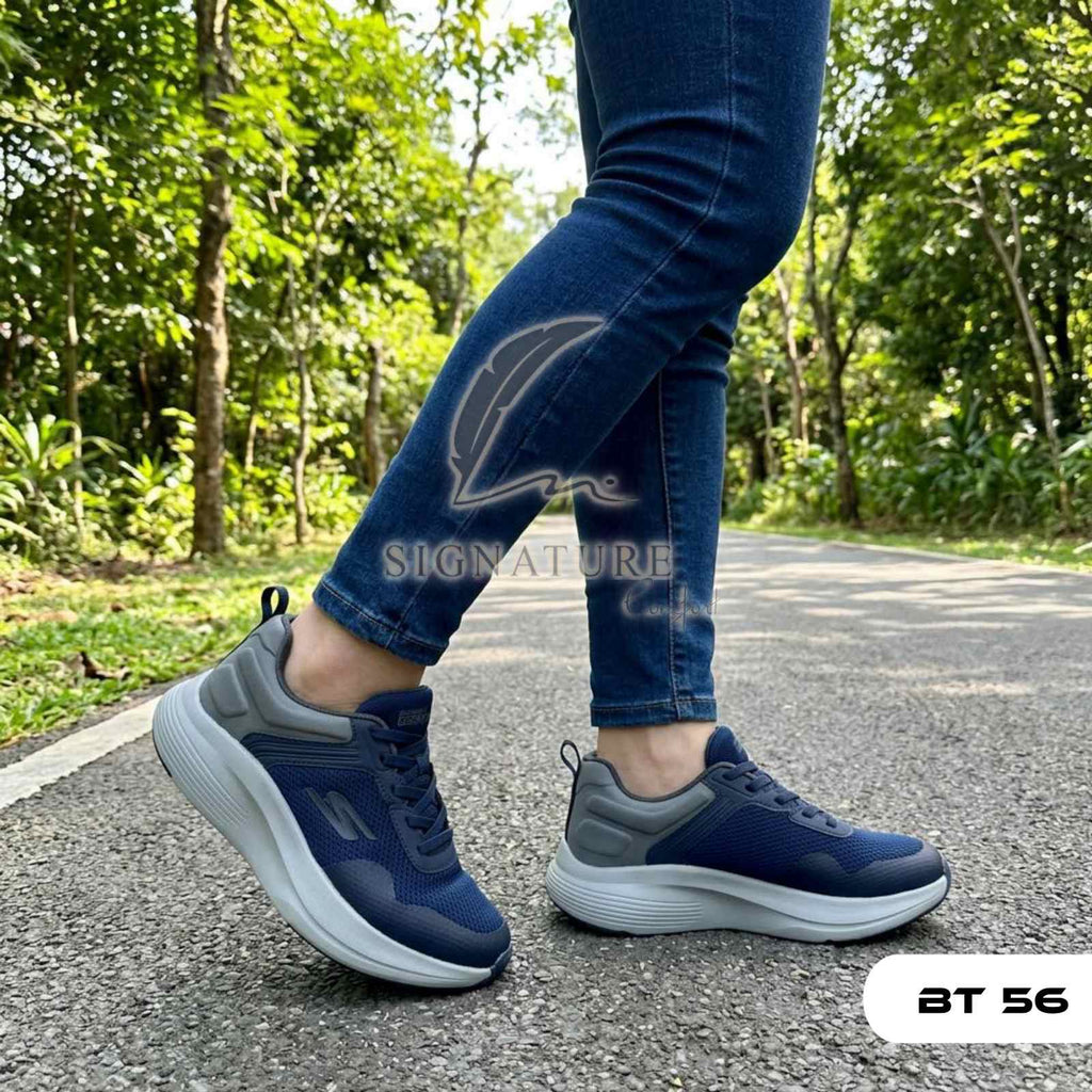 Basket femme bt56 bleu