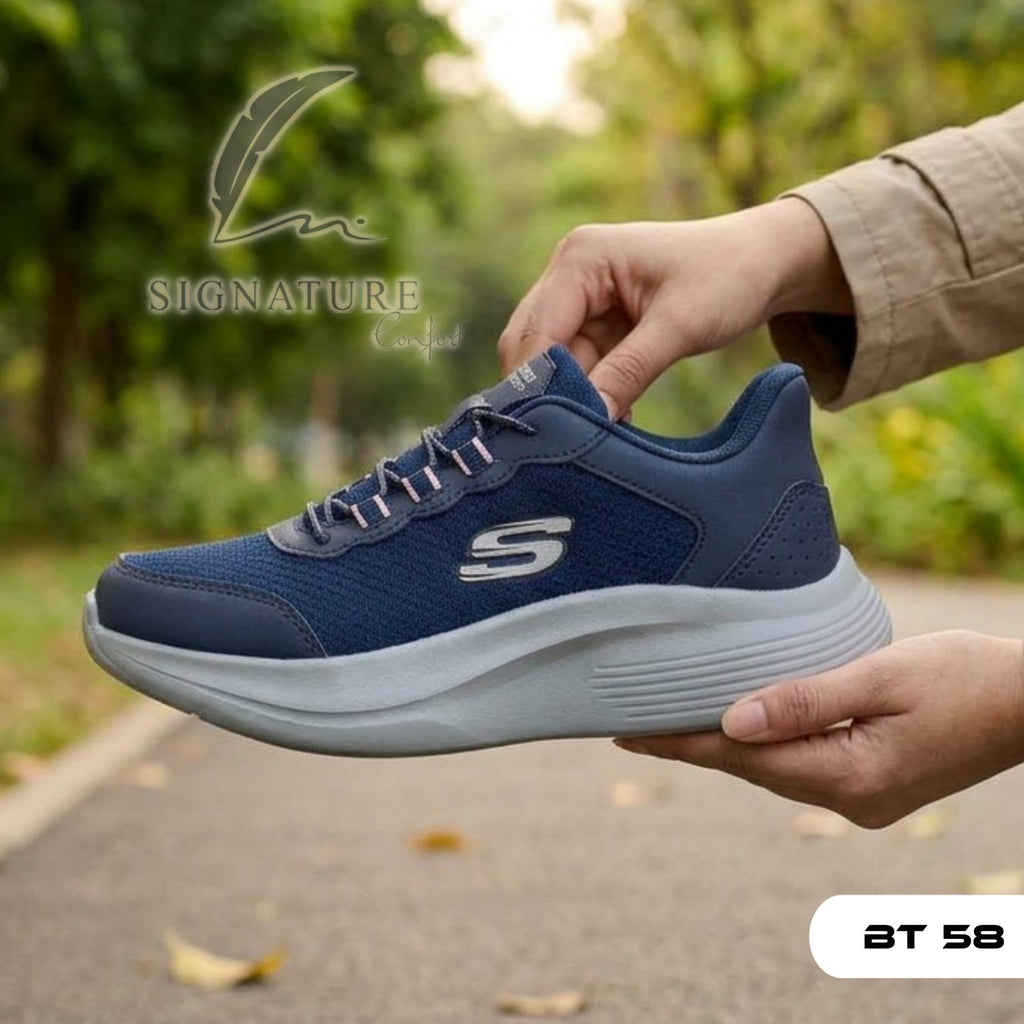 Basket femme bt58 bleu