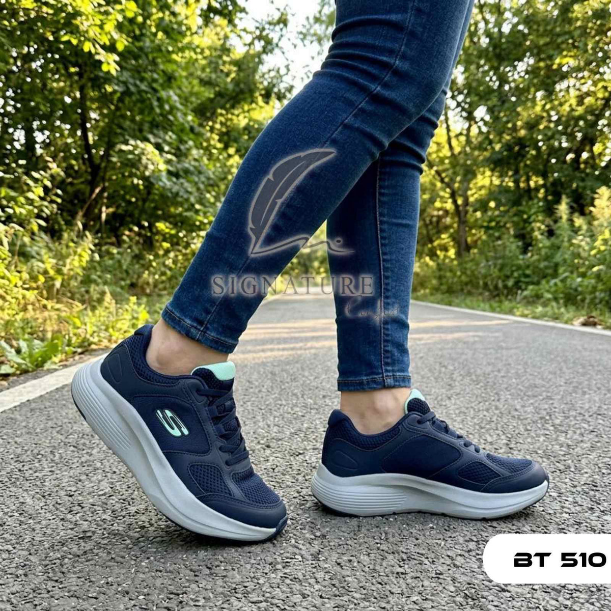 Basket femme bt510 bleu