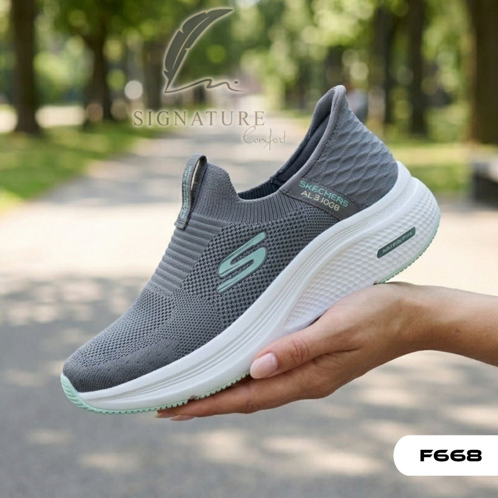 Basket femme F668 gris