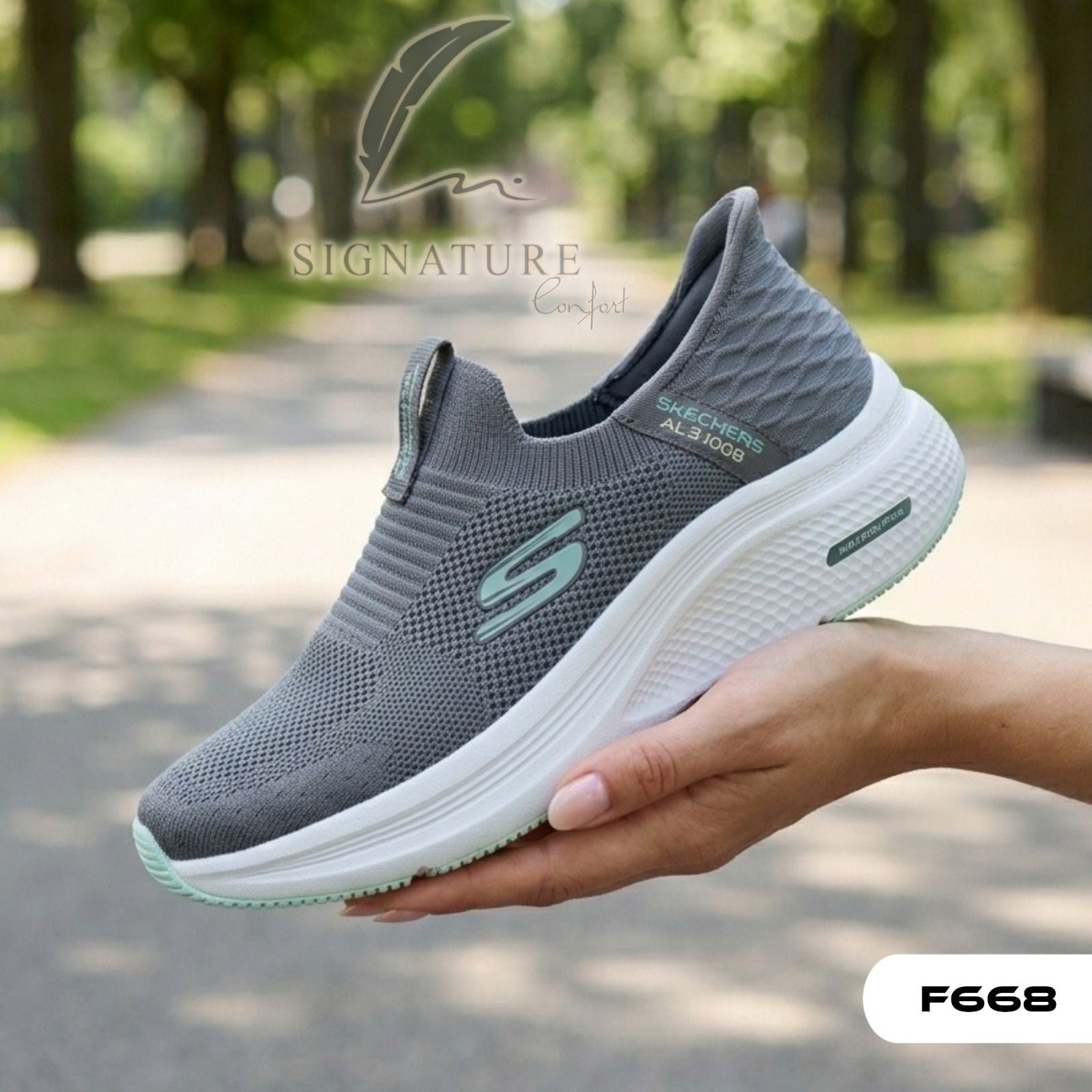 Basket femme F668 gris