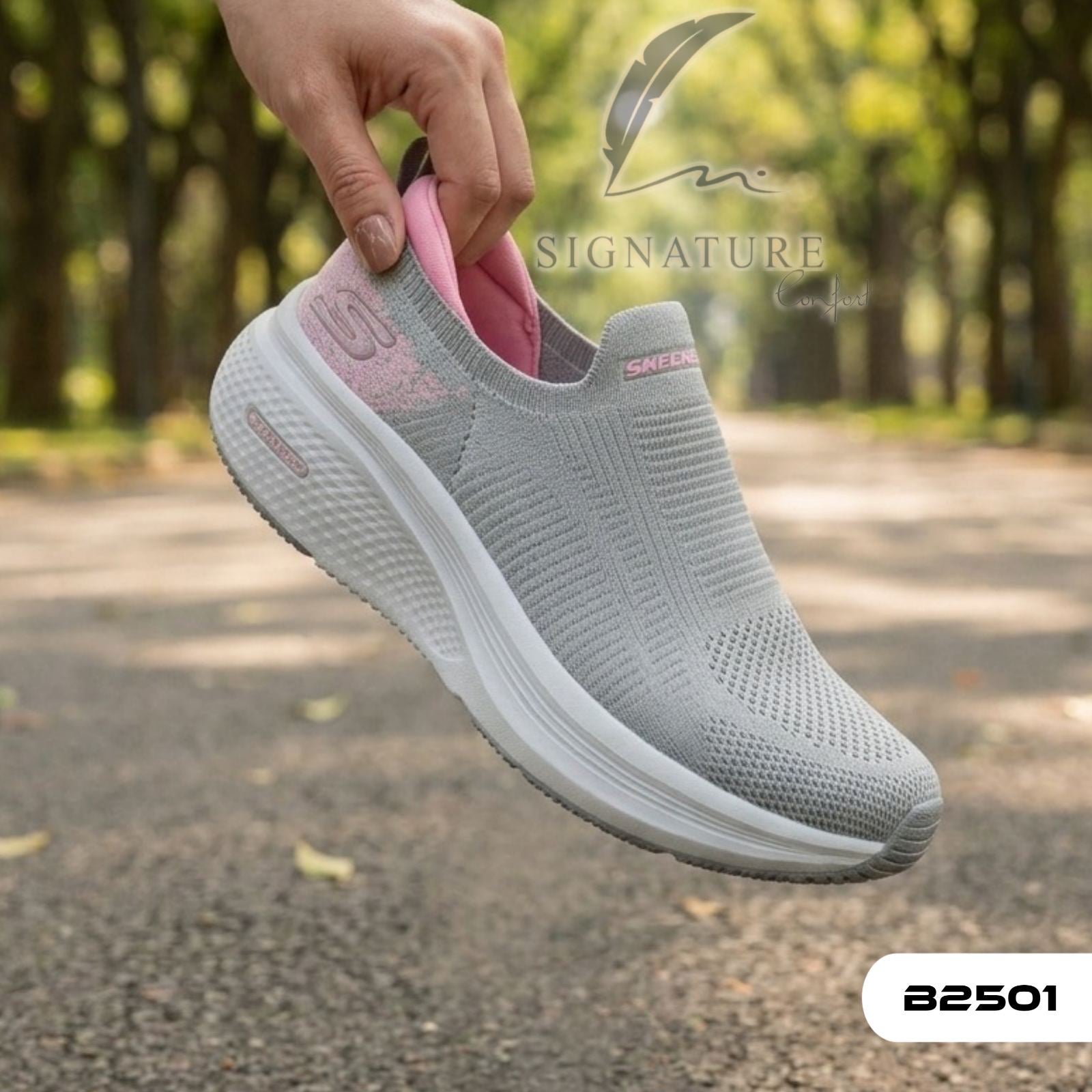 Basket femme B2501 gris