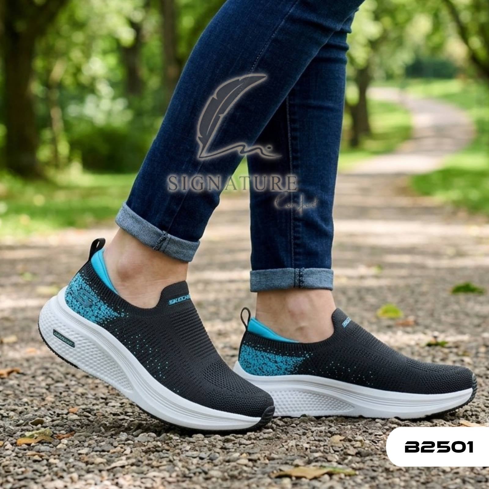 Basket femme B2501 bleu