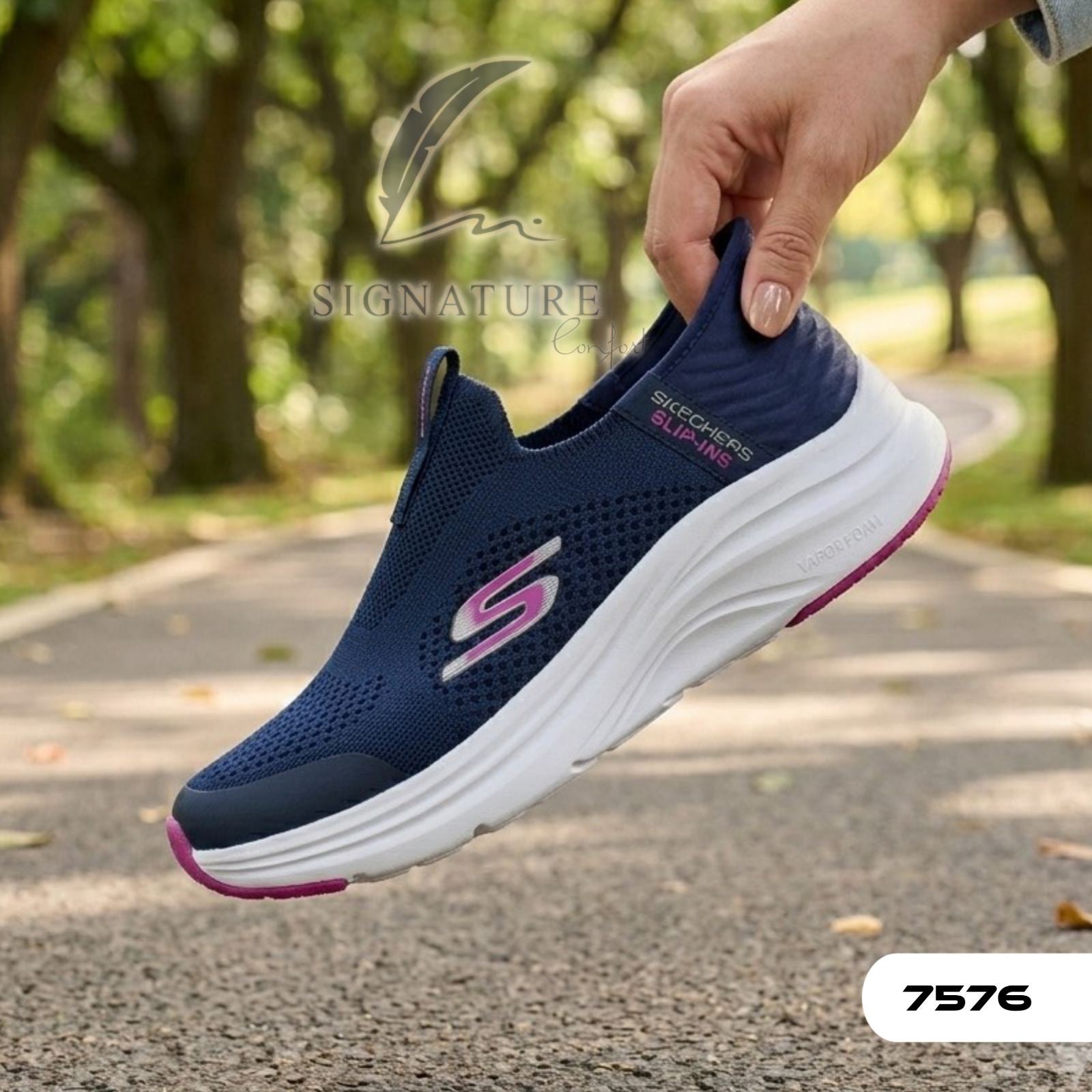 Basket femme 7675 bleu