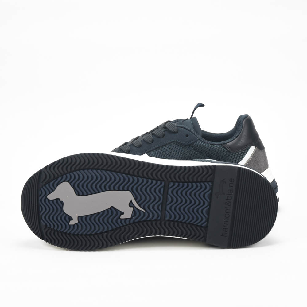 Harmont And Blaine Suede And Fabric Sneakers. EFM252.050.A60.A6