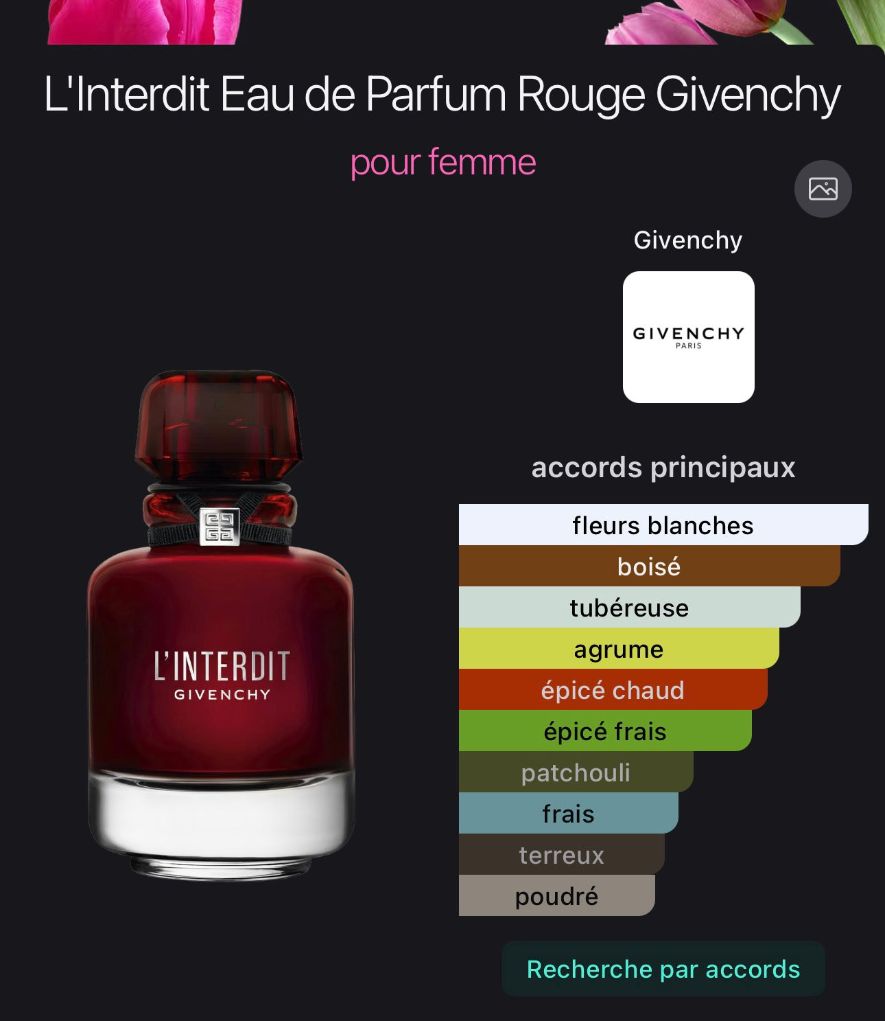L'Interdit Eau de Parfum Rouge Givenchy pour femme 👩