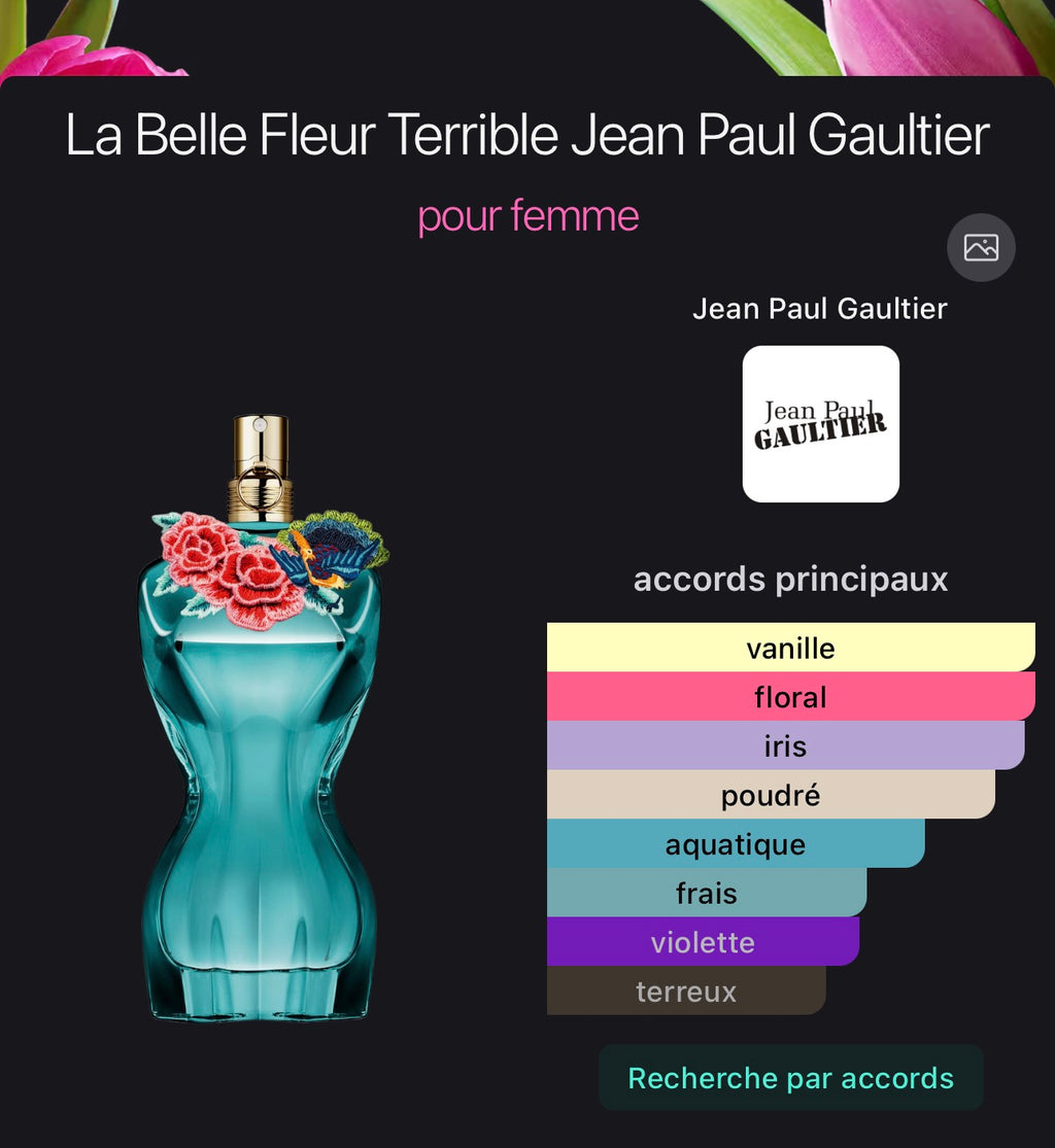 La Belle Fleur Terrible Jean Paul Gaultier pour femme 👩