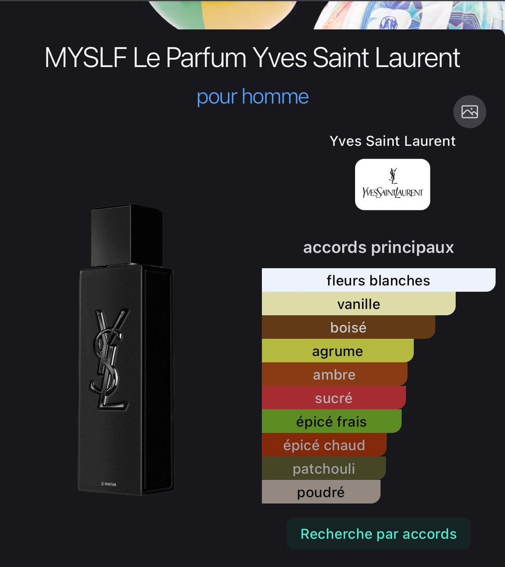 MYSLF Le Parfum Yves Saint Laurent pour homme 👨