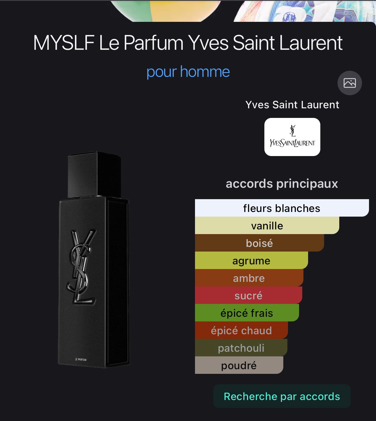 MYSLF Le Parfum Yves Saint Laurent pour homme 👨