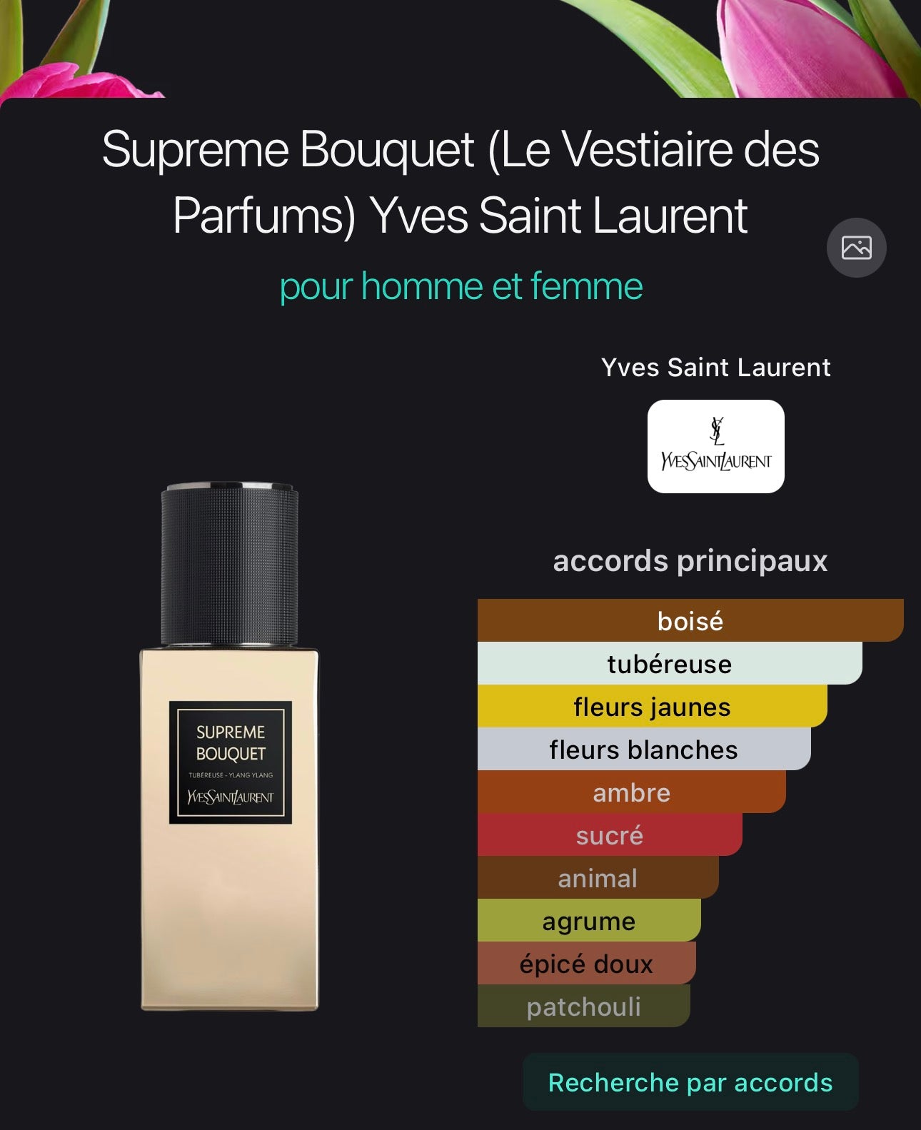 Supreme Bouquet Yves Saint Laurent pour homme et femme 👩 👨