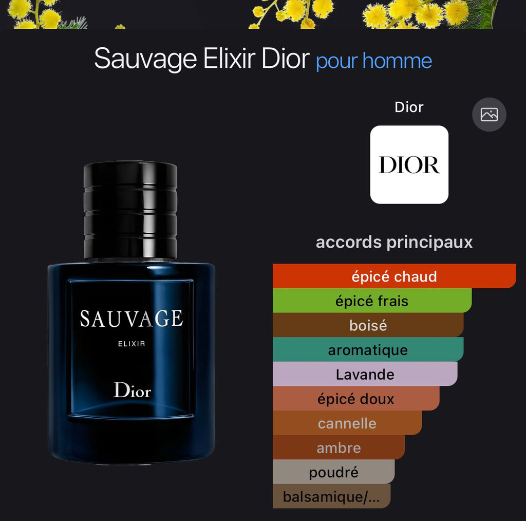 Sauvage Elxsir Pour Homme 👨