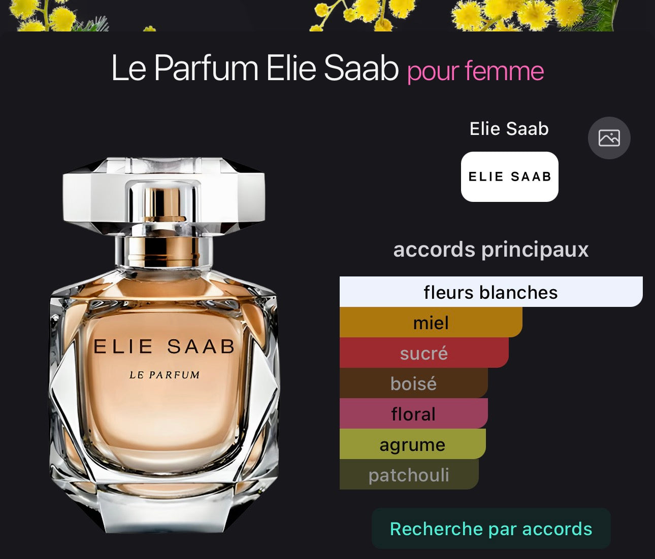 Le Parfum Elie Saab pour femme 👩