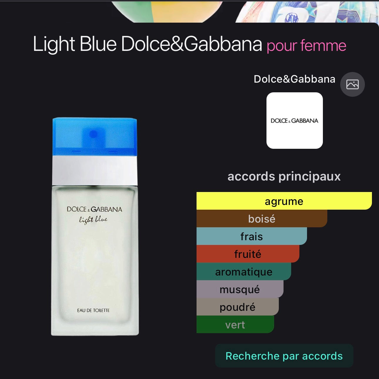 Light Blue Dolce&Gabbana pour femme 👩