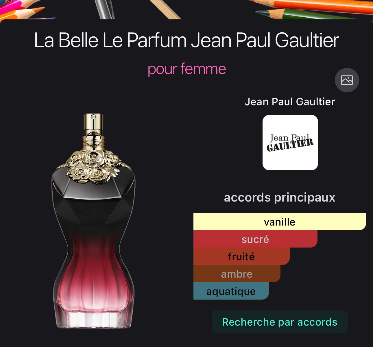 La Belle Le Parfum Jean Paul Gaultier pour femme 👩